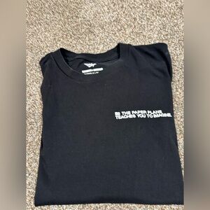 Paper Planes: Fly with Me: Black Graphic Men Tee Medium
